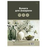 Бумага для акварели 40л., А3, BG "Ветви оливы", 200 г/м2, в КОРОБЕ Бумага для акварели 40л., А3, BG "Ветви оливы", 200 г/м2, в КОРОБЕ